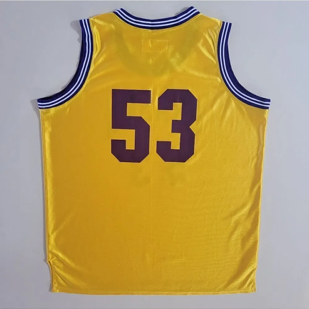 Chaska High School Hawks #53 Basketball Yellow Jersey